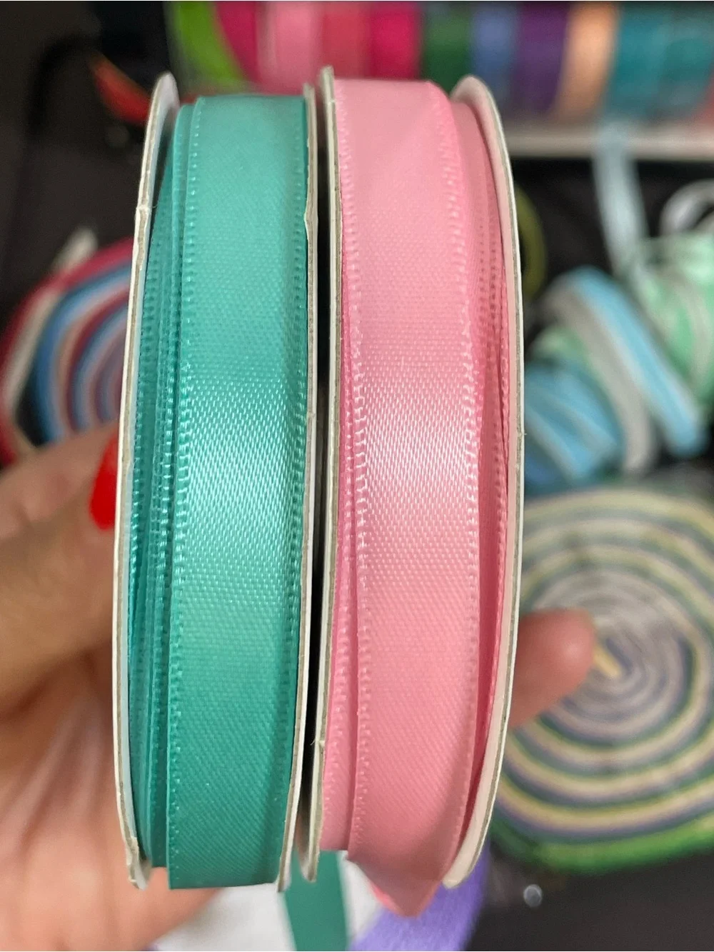28 Assorted Decorative Ribbon Set - Multicolor - Satin & Velvet Ribbon Rolls